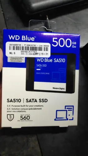 SSD 500GB Sata WD Blue - novo