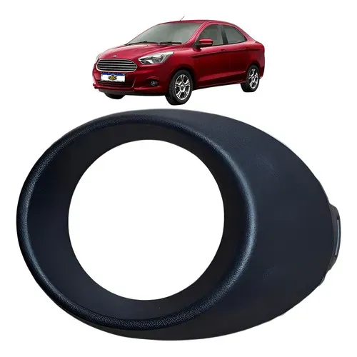 Moldura Farol Milha Esquerda Ford Ka 2014 A 2017 Com Furo Preto Esquerdo