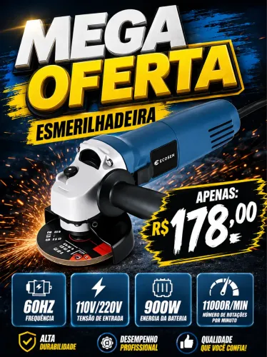 MEGA OFERTA ESMERILHADEIRA PROFISSIONAL