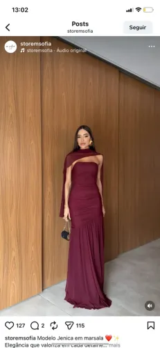 Vestido de festa, usado 1X 