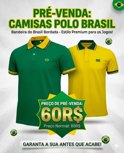Camisa Polo Copa Bordada