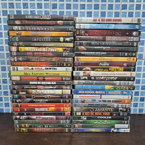DVDs Diversos Usados Filmes de Locadora Originais LEIA A DESCRIÇÃO