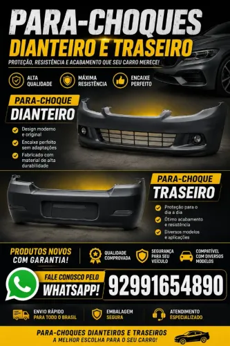 Para-choque dianteiro e traseiro Nacionais e importados