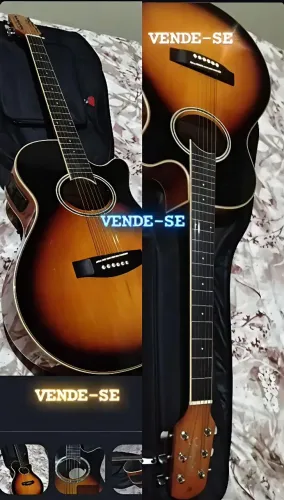 Violão Giannini+capa, elétrico