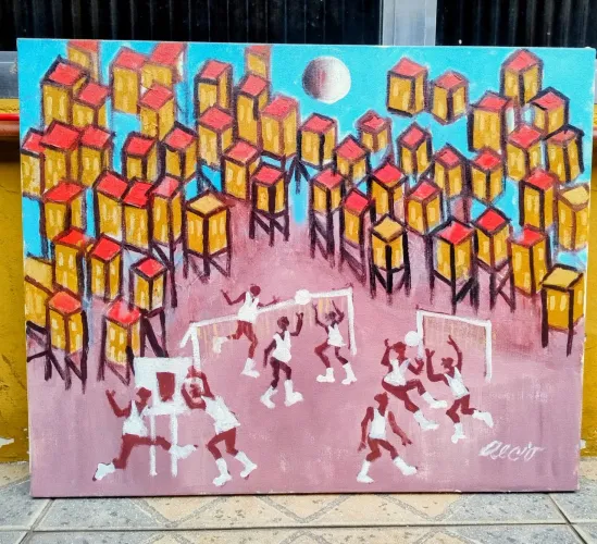Aécio tema futebol de campo medida 50x40