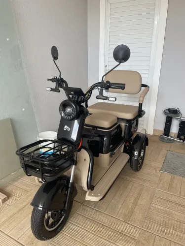 Triciclo Elétrico Moto Chefe Big Tri 1000W - Apenas 126 km rodados