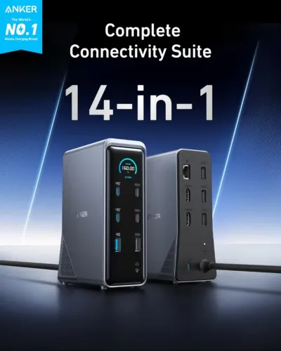 Estação De Ancoragem Anker Prime 4k 160w Docking Station