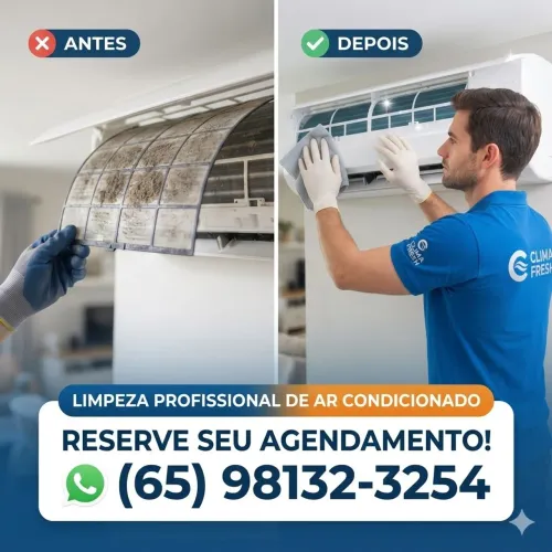Higienização de ar condicionado
