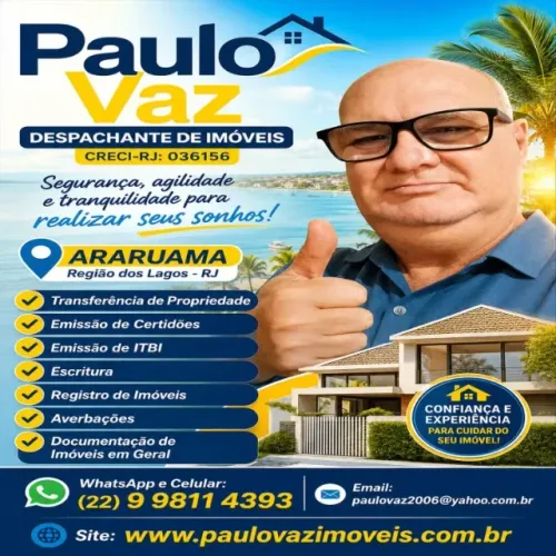 Despachante e Legalização de Imóveis em Araruama na Região dos Lagos-RJ