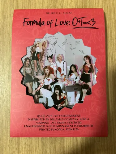 Álbum Twice - fórmula of love (break it ver.)