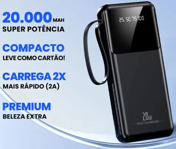 Power Bank 20.000mah nova lacrada.