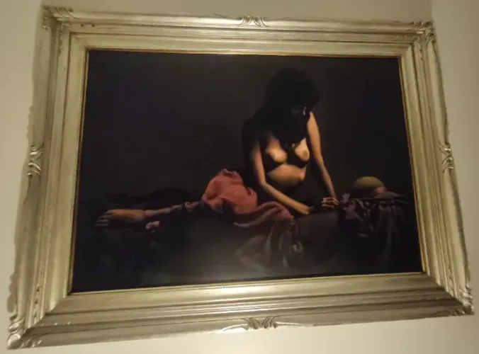 Vilmar Lopes - Quadro Óleo Sobre Tela - Moldura Dourada 1989