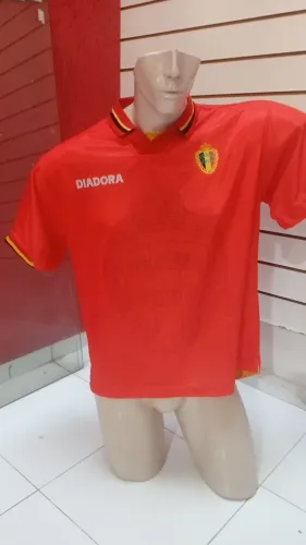 CAMISA SELEÇÃO  DA BÉLGICA  DIADORA ORIGINAL DA ÉPOCA 