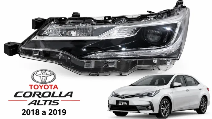 Farol Diant Esquerdo Corolla Altis 2018 a 2019 Original