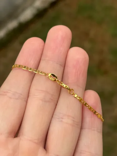 Corrente cordão banhando a ouro 18k - Piastrine 