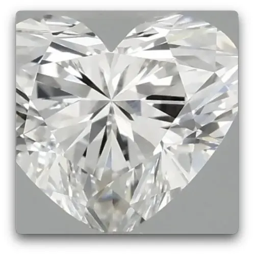 COLAR DE PRATA COM DIAMANTE CORAÇÃO CERTIFICADO