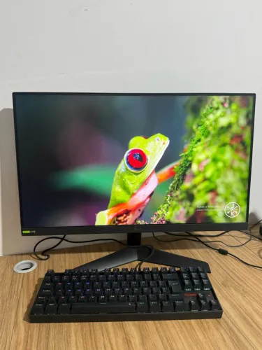 LG monitor 24p 180hz 24gs60f b - teclado Redragon Kurama Pro K552RGB-BRS-B 75%