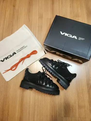 Viga x Guadalupe Hicking Boots Flames All Black