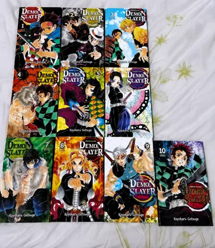 10 unidade mangá demon slayer