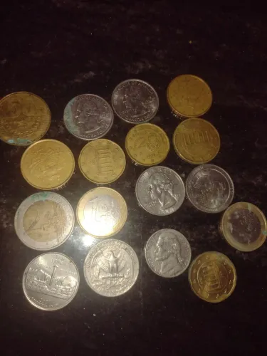 Moeda e cédula Em euros pra colecionador