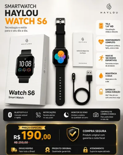 SMARTWATCH XIAOMI/HAYLOU WATCH S6