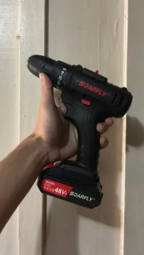 Parafusadeira Furadeira Sem Fio 48V Profissional + 2 Baterias (LEIA A DESCRIÇÃO)