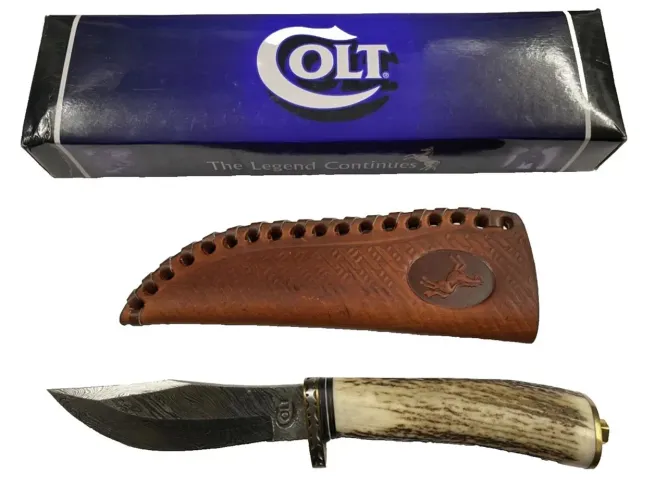 FACA COLT .45 AÇO DAMASCO ORIGINAL - CT 404 - NEGOCIAÇÃO NO CHAT