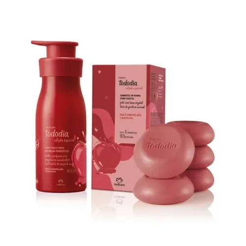 KIT MAÇÃ CARAMELADA NATURA