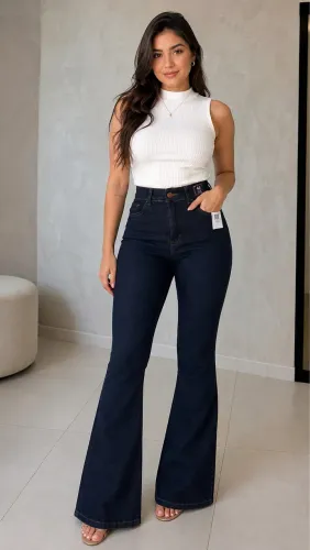 Calça flare 44 nova 