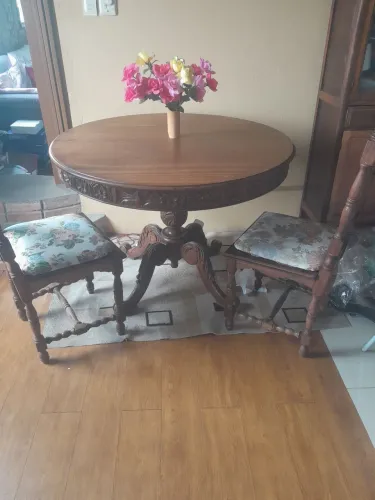 Mesa colonial madeiras maciça 
