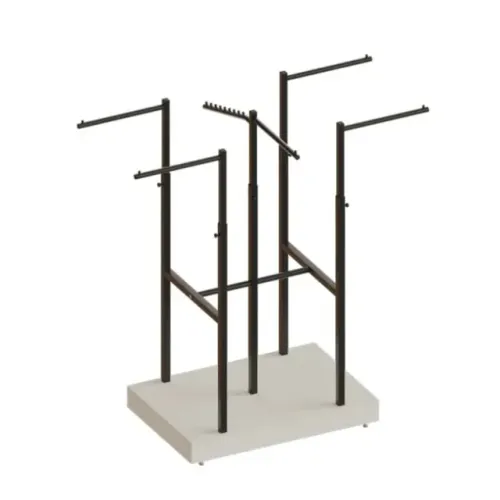 Expositor para Lojas de Roupas - Construído com MDF e Metal - contém 6 cabideiros