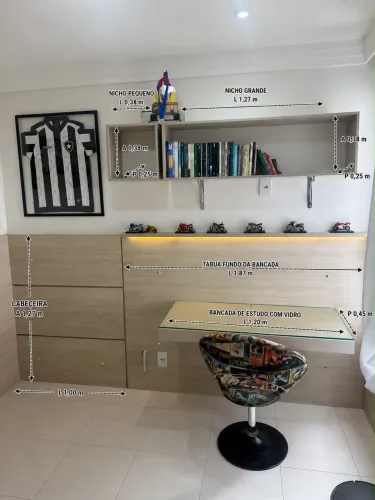 Guarda roupas + Móveis de quarto Conquista + Marcenaria + TV Smart LG | Excelente Estado