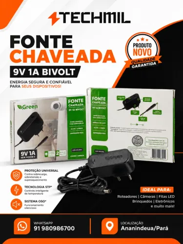 Fonte Chaveada 9V 1A