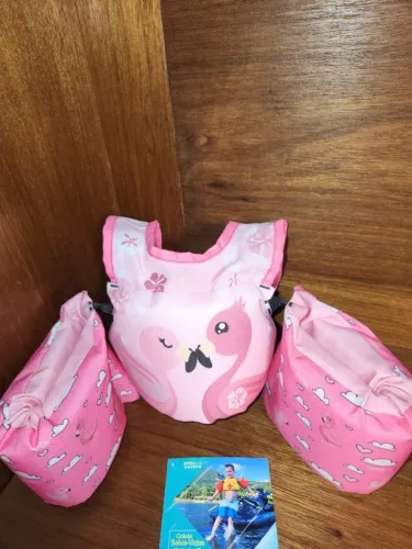 Colete Salva-Vidas Kids Prolife Flamingo (Homologado Marinha)
