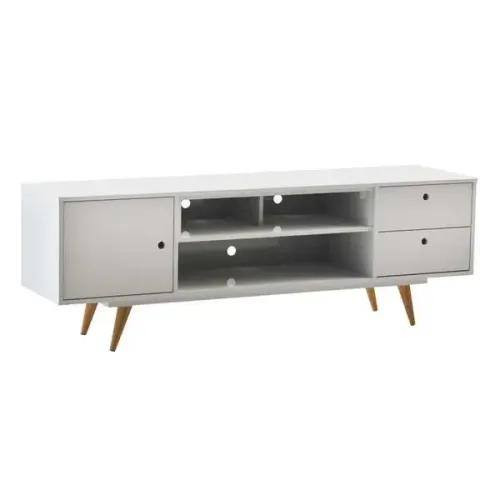 Rack Retrô Rostock Branco 160 cm
