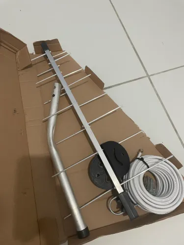 Kit de antena externa com cabo coaxial