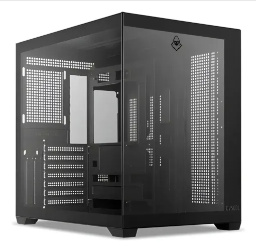 Gabinete Aquario Mancer Cv500l Midtower Preto Lateral Vidro (capacidade 10 fans)