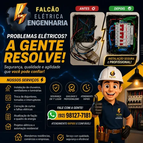 Eletricista Quadros e Cabos