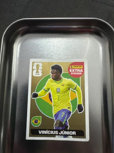 Figurinha copa Vinicius Júnior Dourada