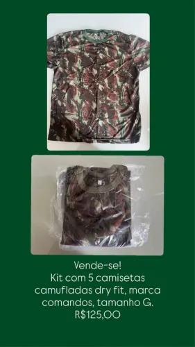 Camiseta camuflada G dry fit