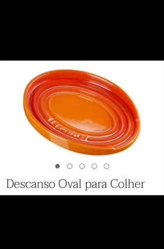 Descanso oval porta colher Le creuset Laranja