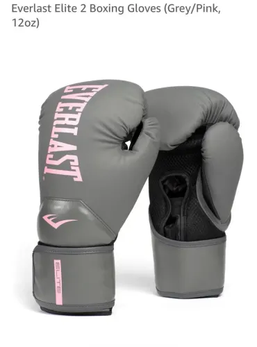 Luva de boxing ?Everlast Elite 2 Boxing Gloves Grey/Pink, 12oz? 