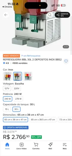 Vendo Refresqueira IBBL