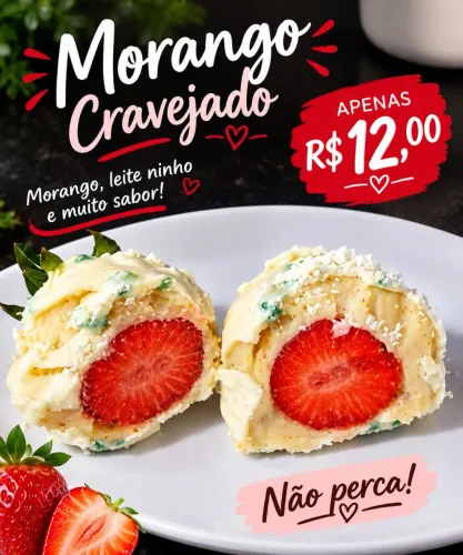 Morango cravejado