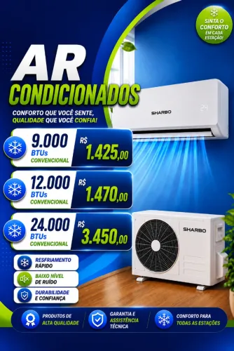 Ar Condicionado Split Quente Frio com Tubulação e fiação