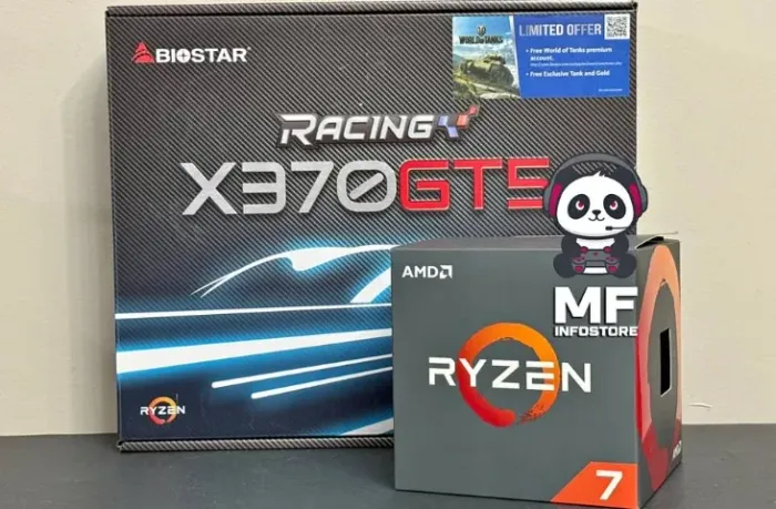 Kit X370 Biostar + Ryzen 7 2700x