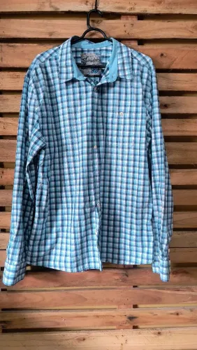 Blusão Masculino Xadrez Azul
