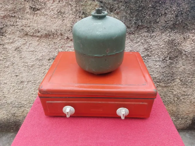Fogão e gás de 5kg para camping