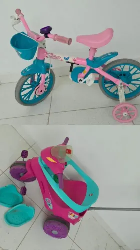 Motoquinha e bicicletinha