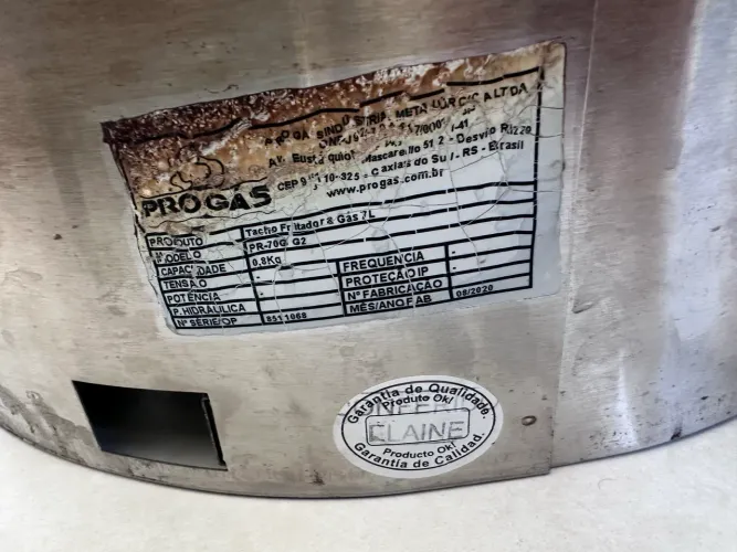 Tacho de fritura salgados 